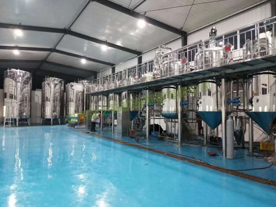 阜阳海南客户50吨榨油精炼设备